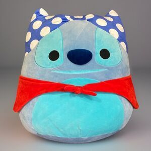 Brand New! Disney Squishmallow STITCH Super Hero 24' Jumbo Plush Lilo & Stitch